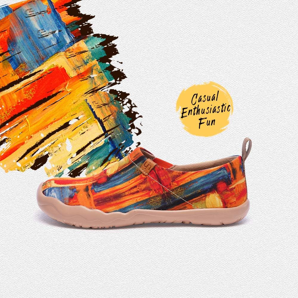 UIN Mocassini Piatti con Serie Floreale da Donna Scarpe Comode da Passeggio