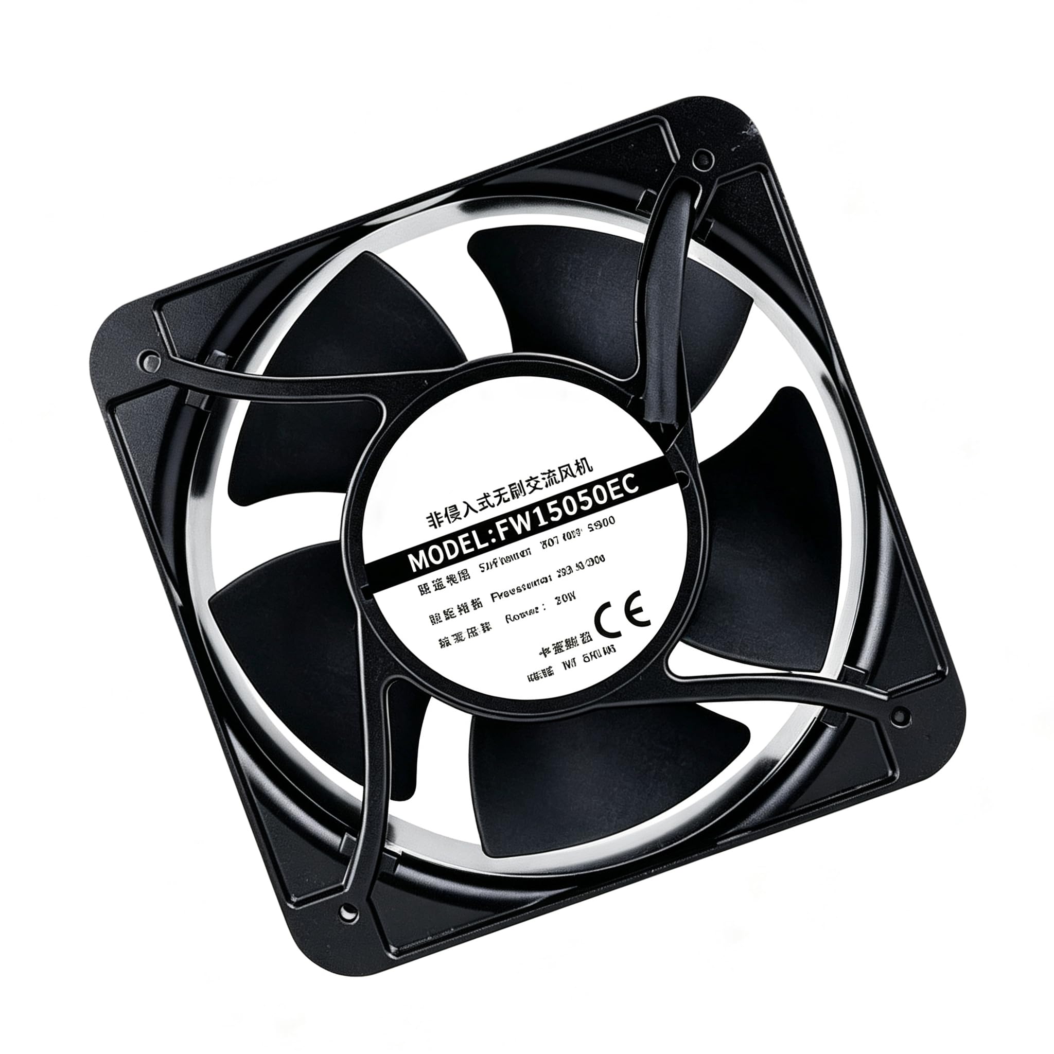 FW15050EC - Ventilador de refrigeración axial de CA de 150 mm, 150 x 150 x