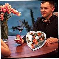 Vista 3 de NOLITOY Caja de acrílico transparente con tapa, caja de almacenamiento de dulces en forma de corazón, caja de embalaje para boda, cumpleaños