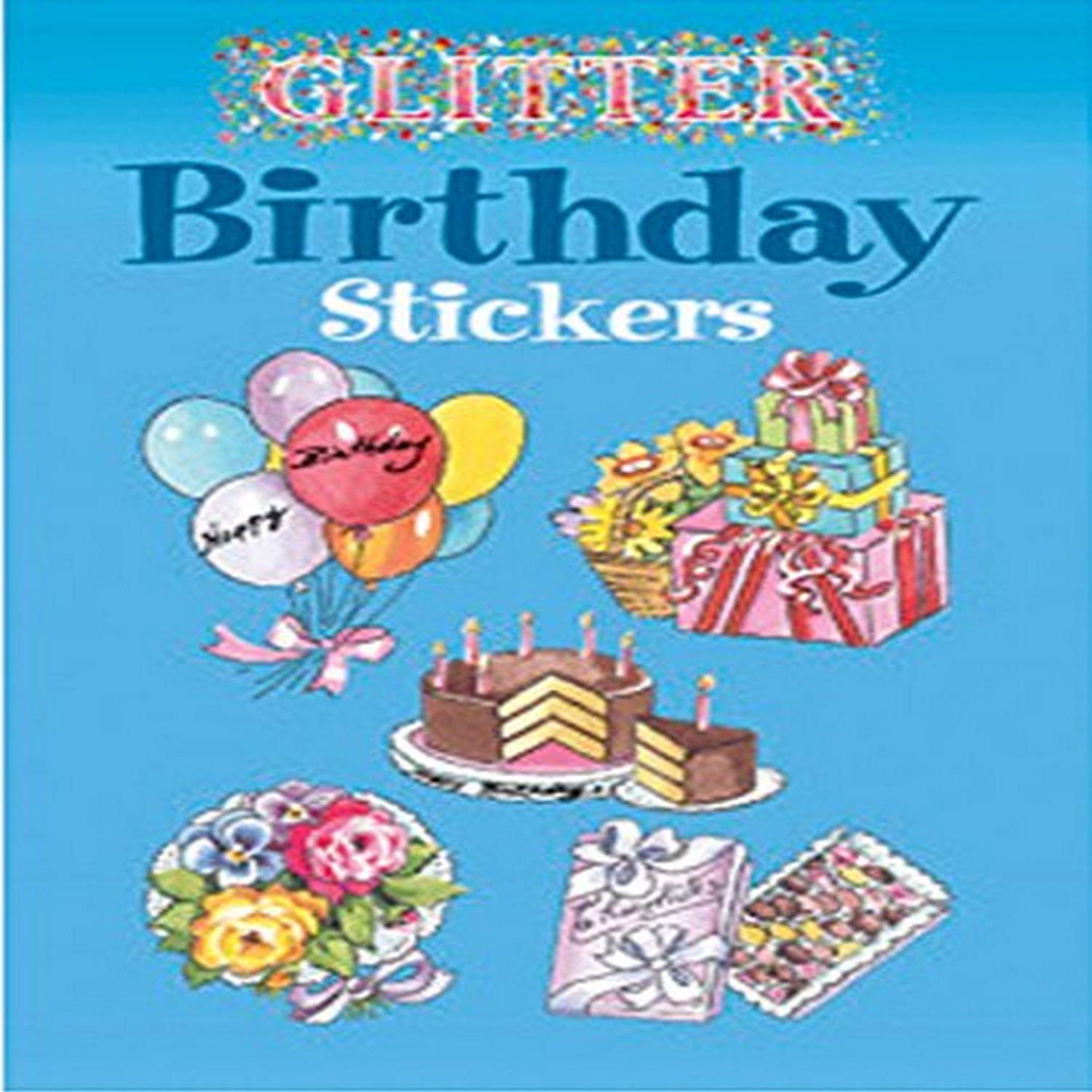 Dover Books Glitter Birthday Stickers