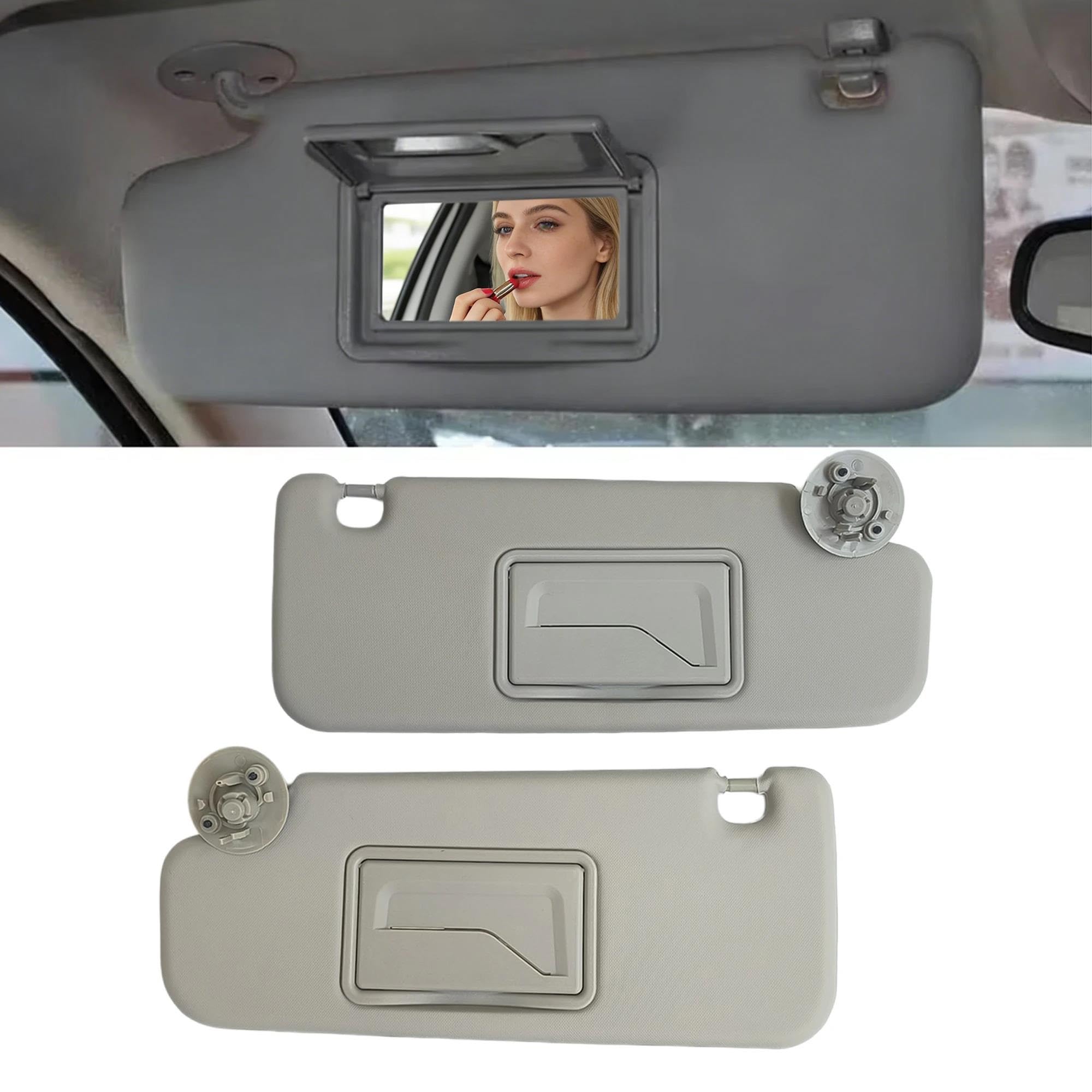 Tendine Parasole Auto Pannello parasole anteriore per Chevy per Cruze per Sonic per Spark per Aveo 2010-2021 Parasole Parabrezza(Beige Right)