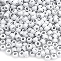 Vista 54 de Pony Bulk Beads - 1100 Pcs for Jewelry & Bracelets Making, Hair & Bracelet Beads (Dark Grey)