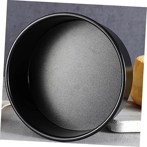 Miniatura 6 de Kichvoe Molde redondo de acero inoxidable, negro, 12 pulgadas