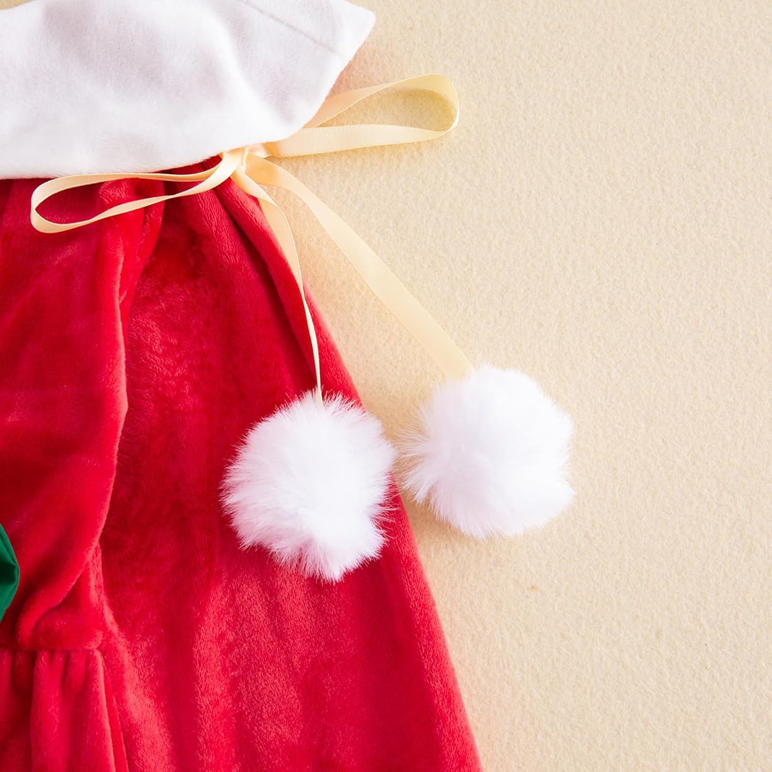 Kids Baby Girl Christmas Outfit Toddler Santa Claus Velvet Dress Long Sleeve Dresses Girls Christmas Winter Clothes - Image 7