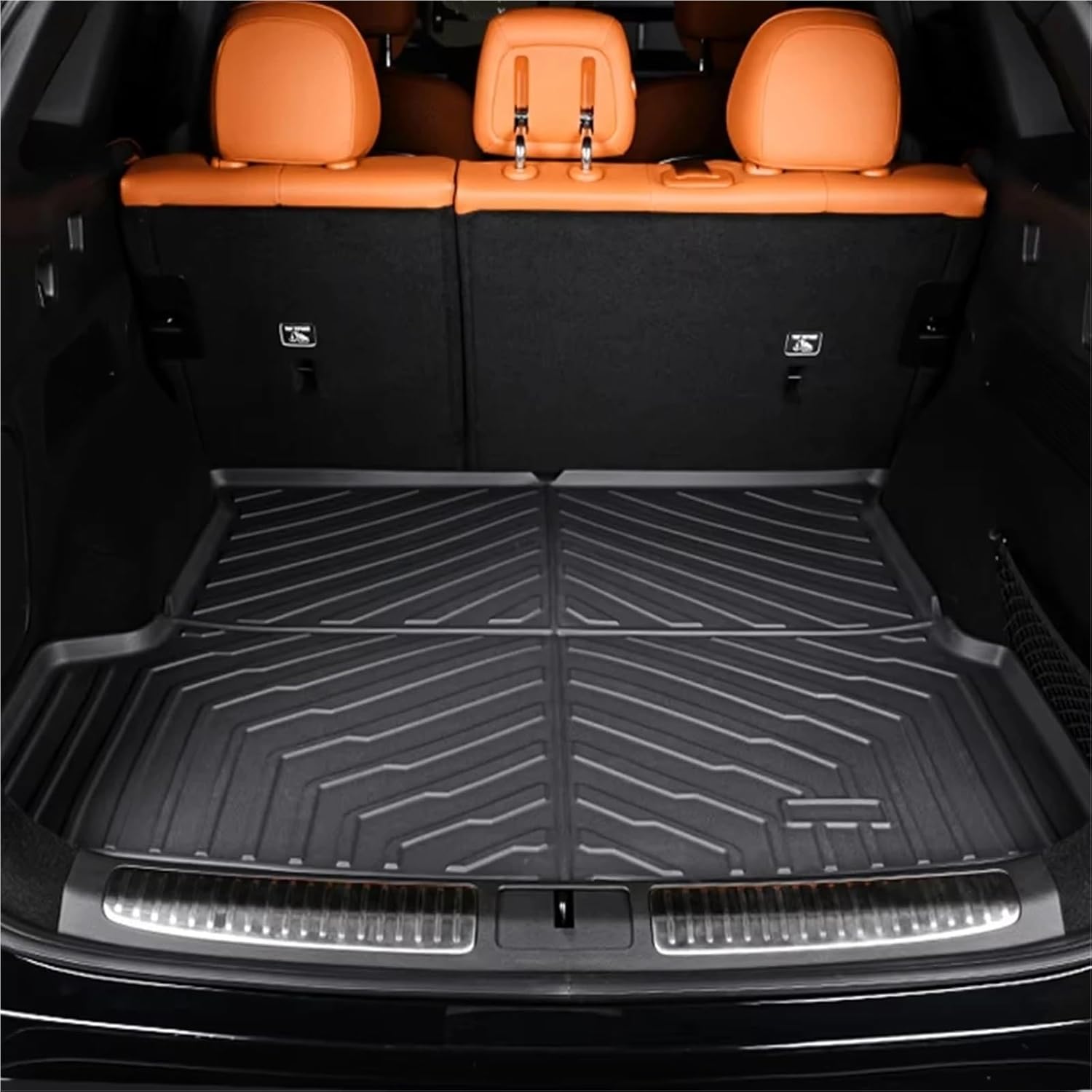 for Xpeng G6 Car Floor Mats & Cargo Liner Trunk Pad, TPE 3D Xiaopeng Foot Mat Waterproof Odorless Tray Set Black(9PCS Full Set)