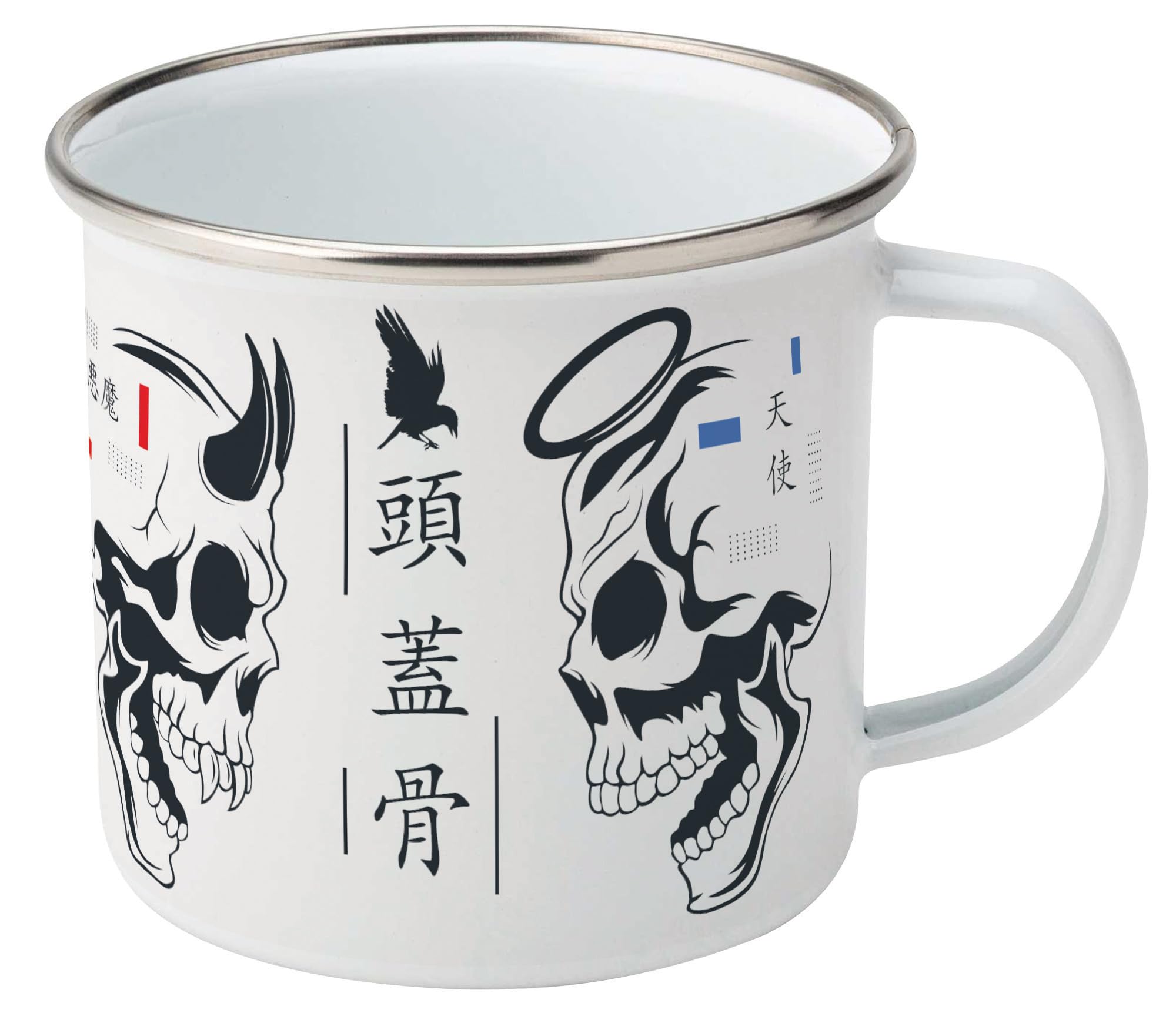 Robert Frederick Skulls Enamel Mug
