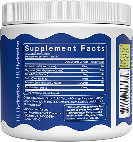 Miniatura 7 de Keto K1000 - Electrolito en polvo  Aumenta la energía y evita calambres en las piernas  Sin maltodextrina o azúcar  por Hi-Lyte  50 porciones