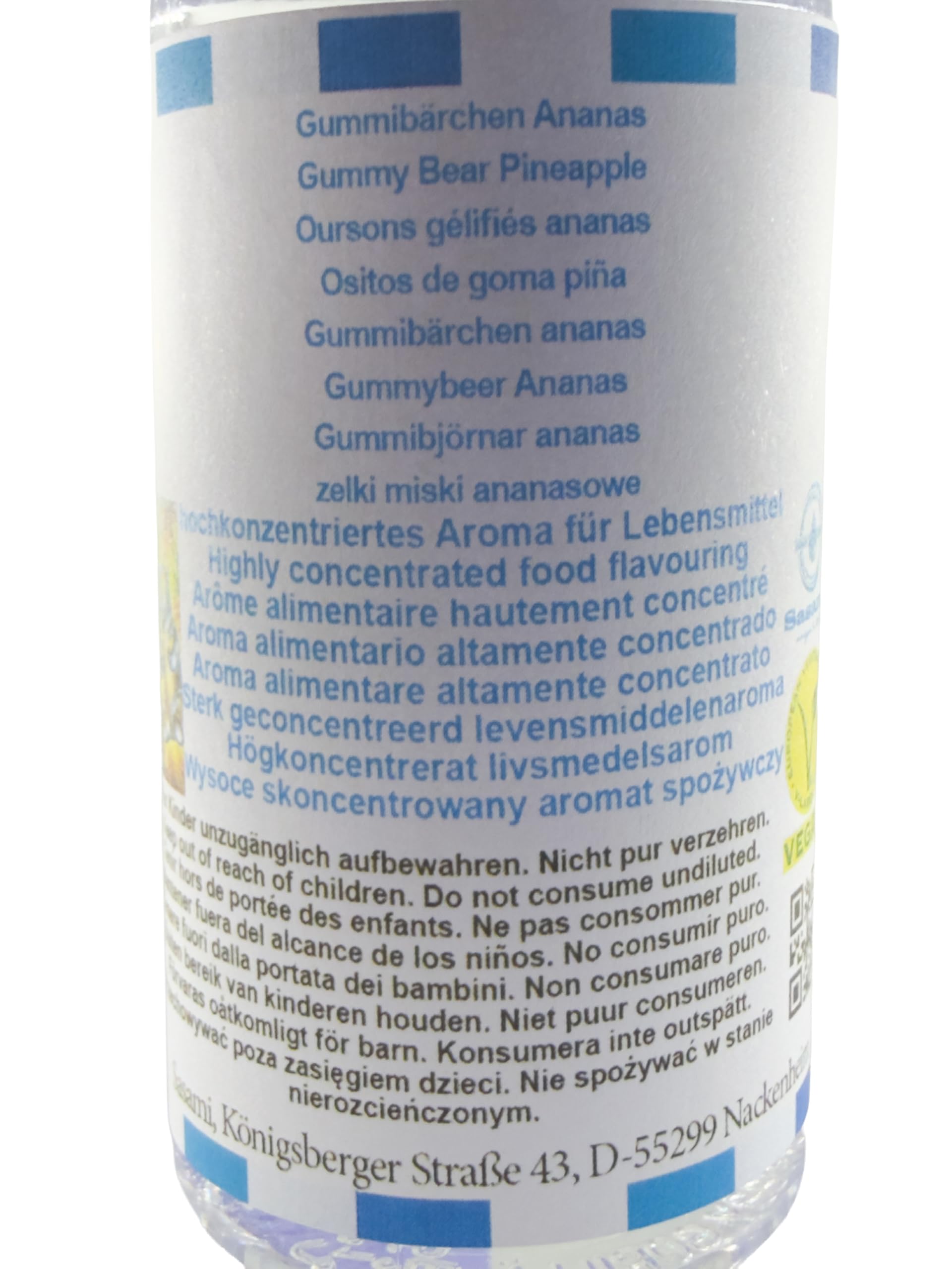 Ositos de goma piña aroma concentrado - Vegano - Sasami - 100ml