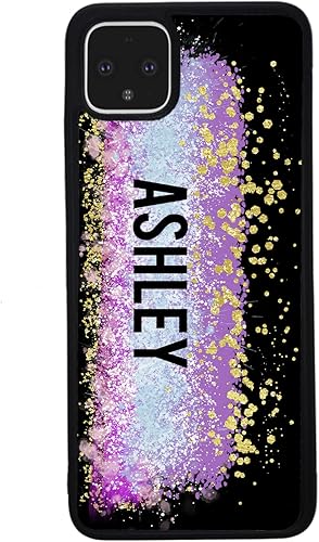 Miniatura 3 de Unicorn Teal Purple Pink Gold Splash Personalized Black Rubber Phone Case Compatible With Google Pixel 10, 10 Pro, 10 Pro XL, 9a, 9 Pro, Pixel 9,
