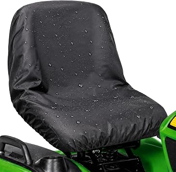 Riding Lawn Mower Seat Cover Waterproof, Dustproof Tractor Seat Protector Compatible with John Deere, Cub Cadet, Craftsman