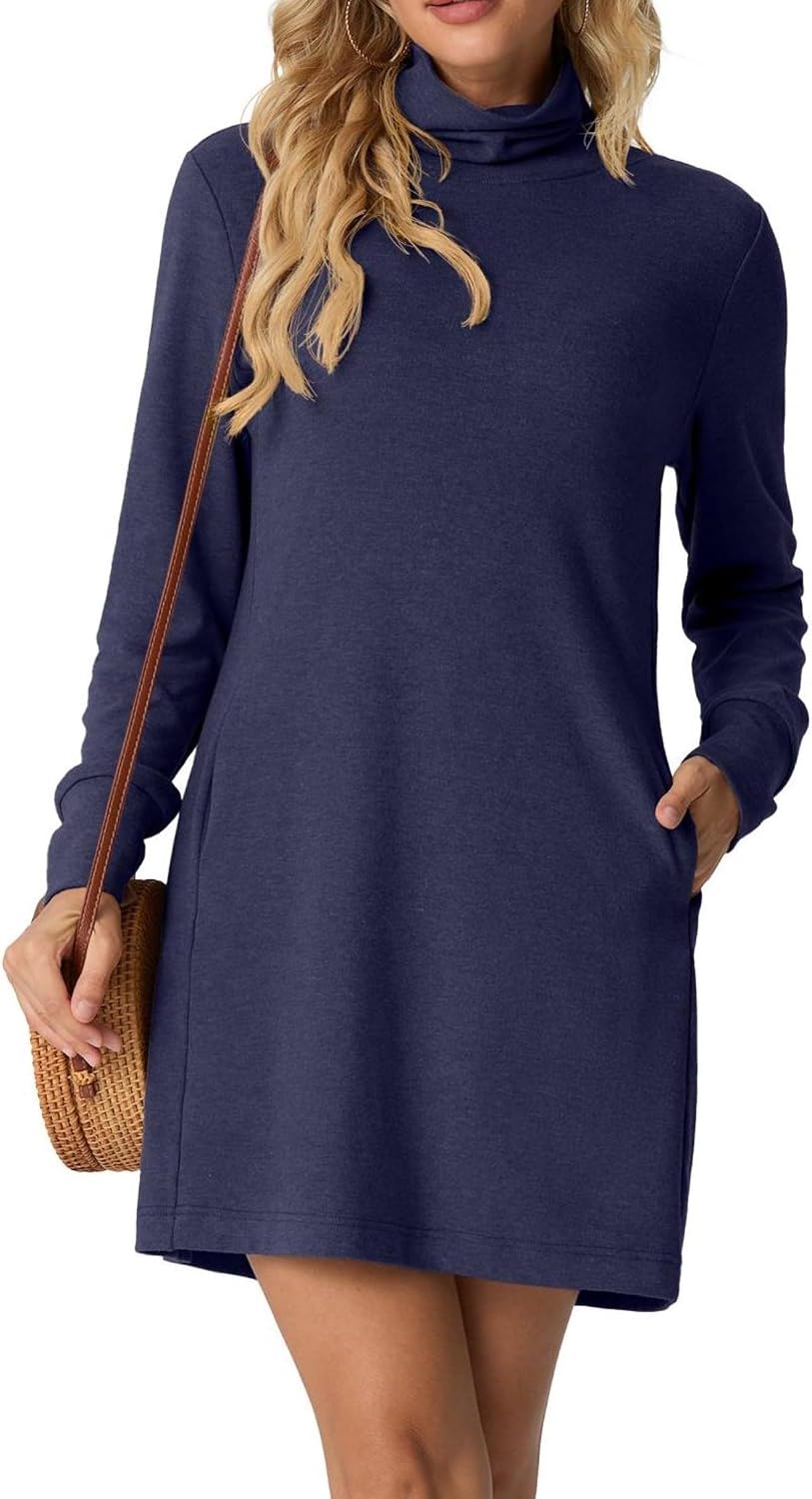 GRECERELLE Abito invernale da donna, sexy, a maglia, con maniche lunghe