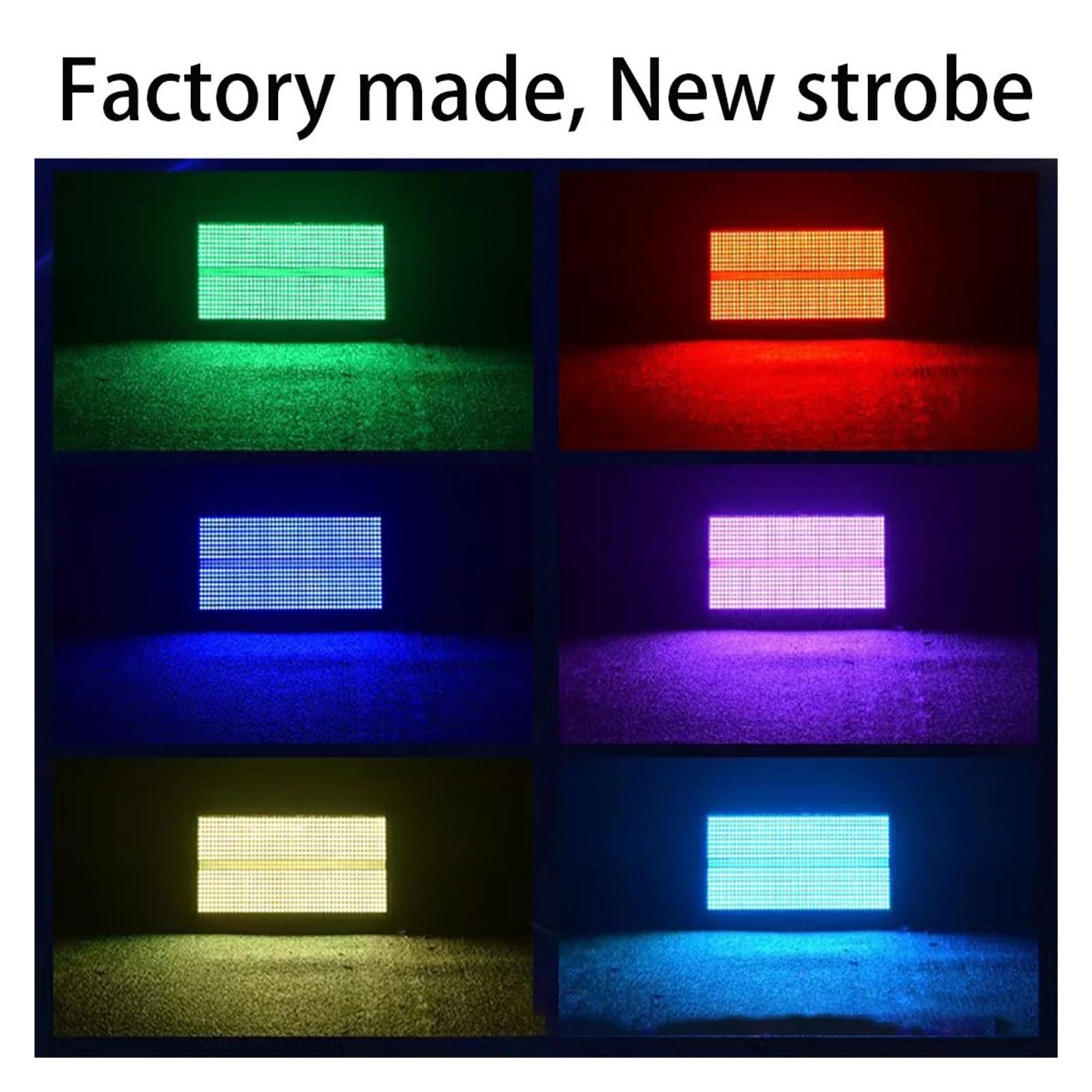 Bühnenbeleuchtung, 400 W RGB 3in1 LED-Blitzlicht, DMX-gesteuertes 8-Segment-Blitz-DJ-Disco-Licht, Hintergrund, dekorative Effektbeleuchtung für Hochzeits-DJ-Party(280W strobe)