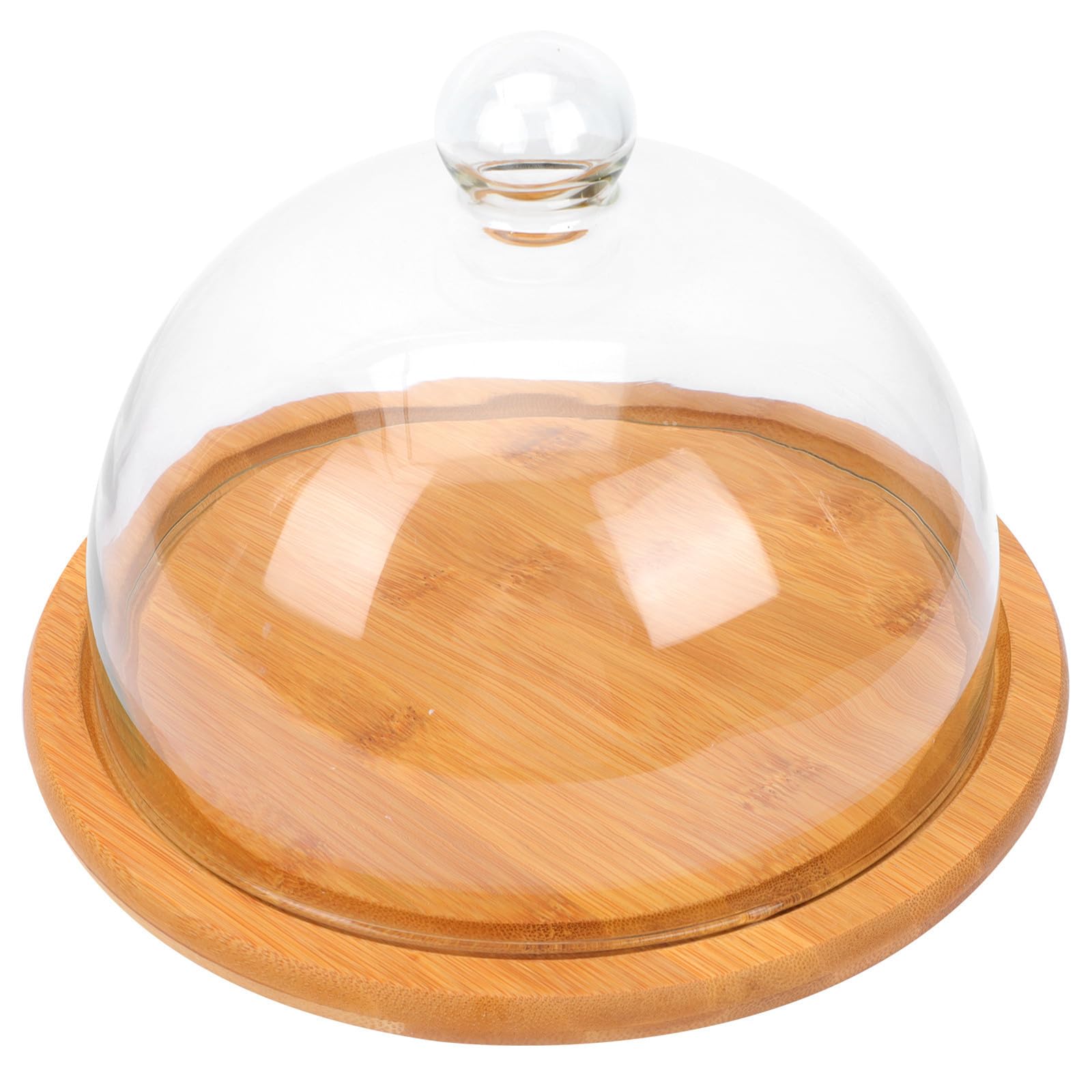 Vassoio per Torte con Cupola in Vetro e Legno per Buffet