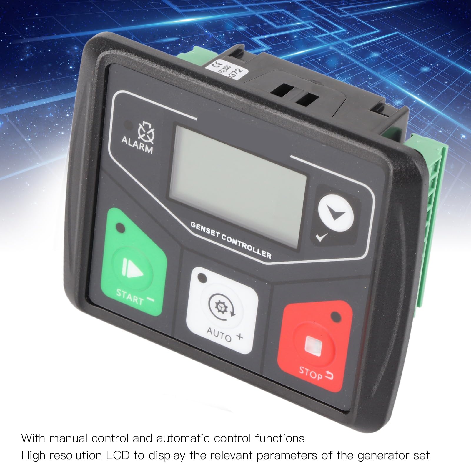 Panel Controlador de Grupo Electrógeno Automático Módulo de Control de Generador Avanzado para Automatización Independiente Material ABS 1 Unidad