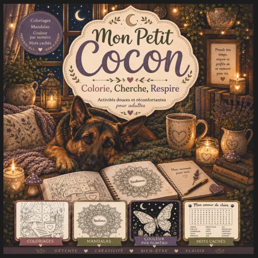 Mon Petit Cocon: Colorie, Cherche, Respire