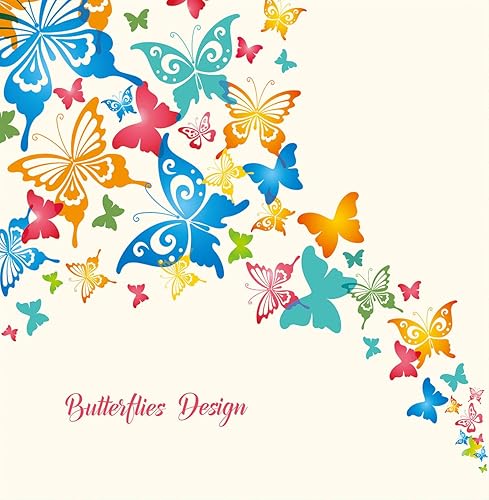 Miniatura 2 de Erosebridal Funda de edredón con diseño de mariposas, funda de edredón colorida de Butteries para mujeres y niñas, juego de ropa de cama ligero con