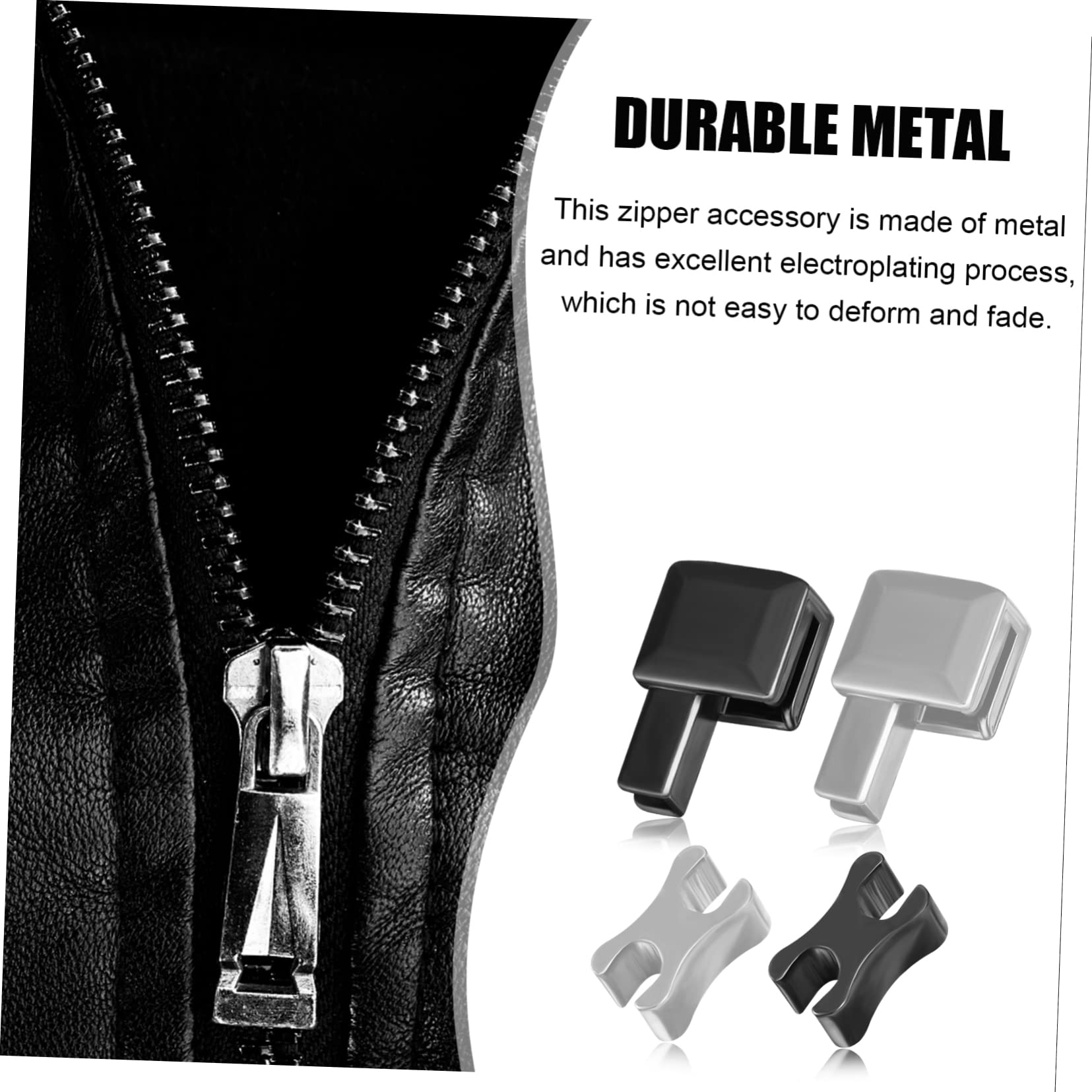 Tofficu 5piezas Kit De Reparación De Cremalleras De Metal Herramientas De Reemplazo Para Ropa Chaquetas Jeans y Mochilas Solución Rápida y Efectiva Para Cremalleras Dañadas
