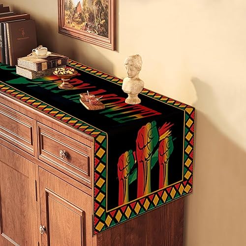 Miniatura 4 de Camino de mesa del mes de la historia negra, decoración de personajes famosos afroamericanos, orgullo negro, hogar, cocina, comedor, decoración de