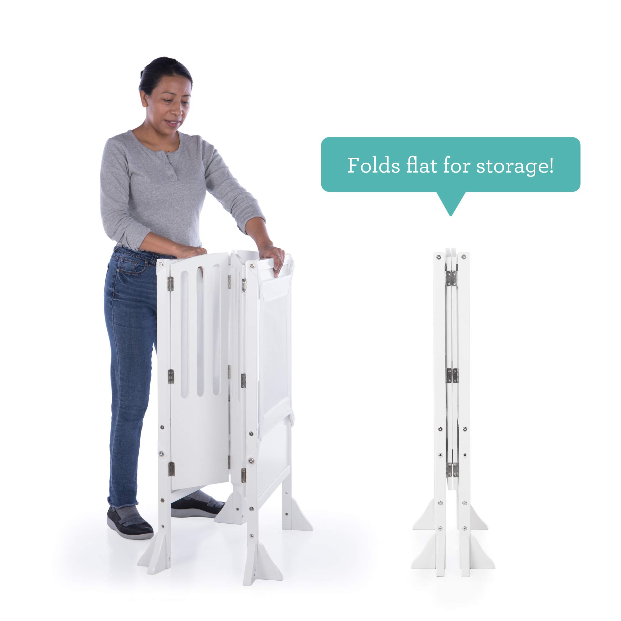 Guidecraft Contemporary Double Kitchen Helper Stool with 2 Keepers
