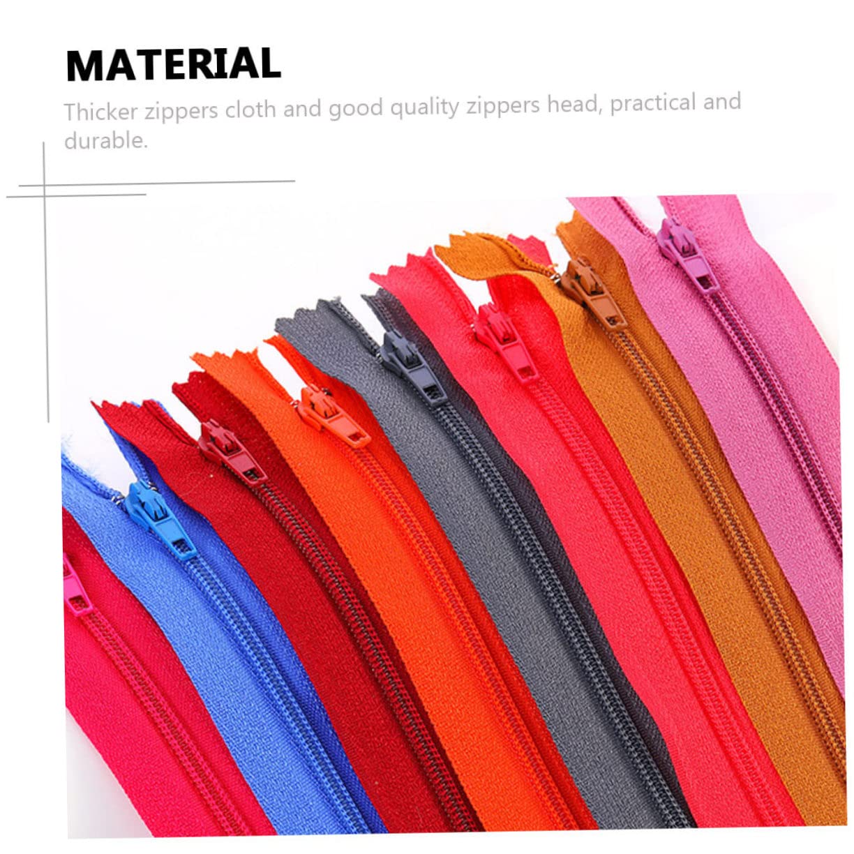 Operitacx 100pezzi Cerniere in Nylon per Cucire di Cerniere per Abbigliamento Ausiliario di Materiale per Sartoria per Costumi Borse e Valigie