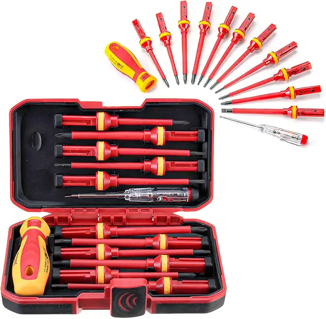 13-Piece 1000V Insulated Screwdriver Set - Professional CRV Steel Electrician Tools