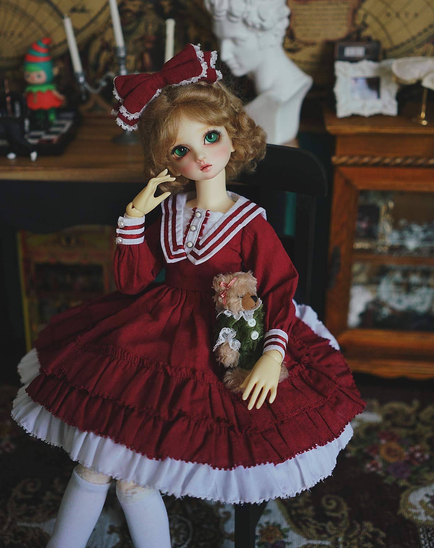 Amazon | 1/3 1/4 1/6ドール用Bjd 球体関節人形 貴族風 服