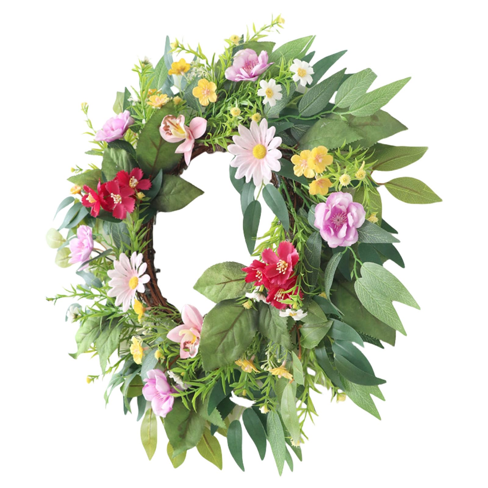 50cm All Year Garden Decorative Wreath Front Door Wreath For Seasonal Festival