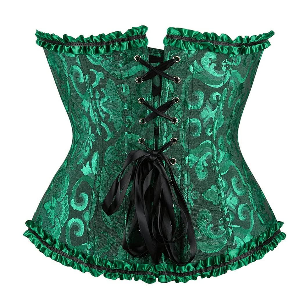 Kelvry Donna Burlesque Bustier Corsetto Corsetti da Sposa Sexy + Perizoma