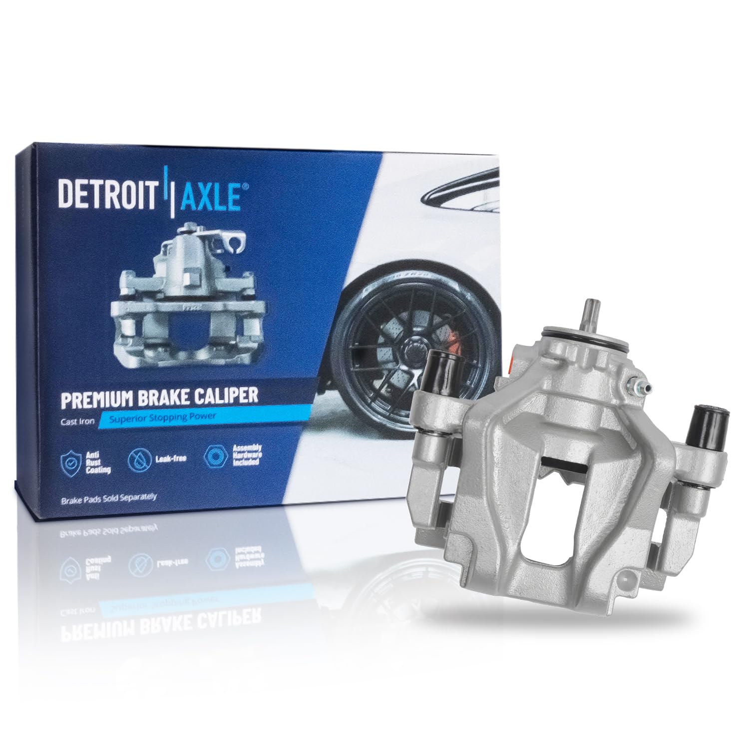 Detroit Axle - Rear Right Brake Caliper for 2017-2024 Chrysler Pacifica