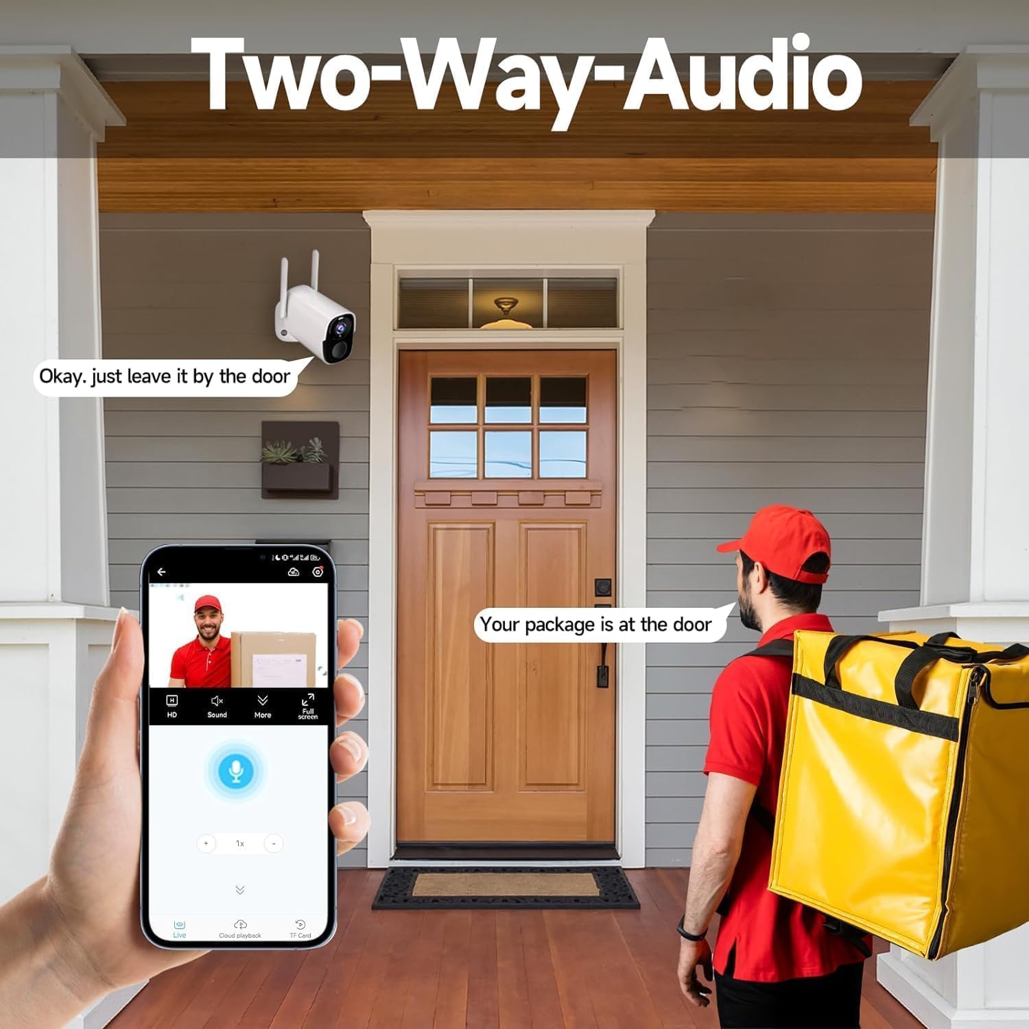 Rraycom 2K QHD Color Night Vision Security Cameras Wireless Outdoor, 12000mah Battery, IP66 Waterproof, Two-Way Audio, 120°FOV, Motion Sensor, Alexa Compatible 4PACK BW4 Plus