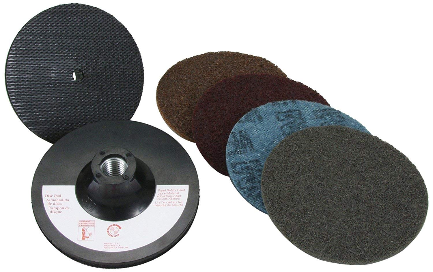 3M 9145S Non-Woven Sanding Disc Set - Coarse, Medium, Very Fine, SF Grade(s) Included - 4 1/2 in Diameter Included - 14105 [PRICE is per PACK]