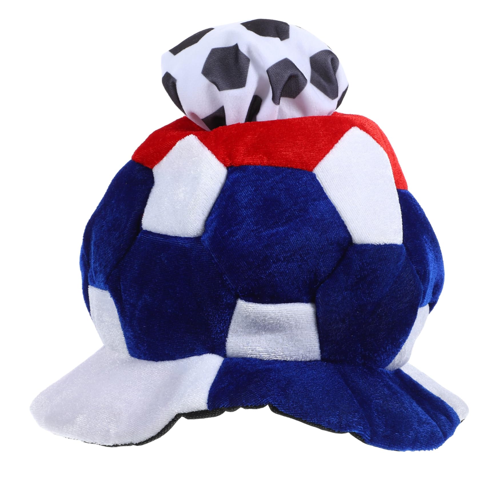 Gorra De Gorras De Fútbol Sombrero De Peluche Sombrero De Juego De Fútbol Decoración De La Cabeza Accesorio De Animador o De Felpa Novedoso De Lana