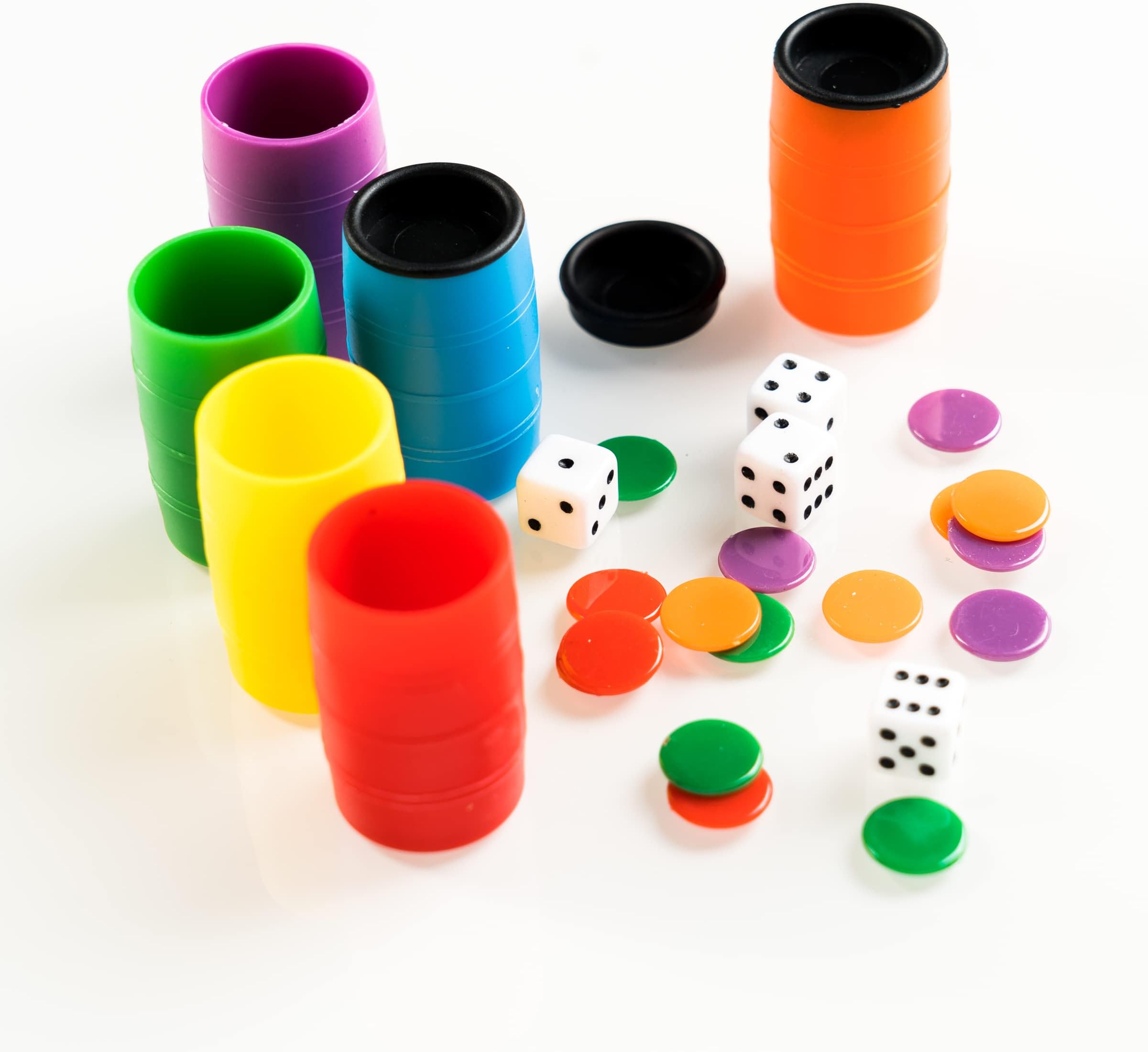 Fournier -130012256 Accessories Parchis in Plastic Box, Multicolor, Single (521716)