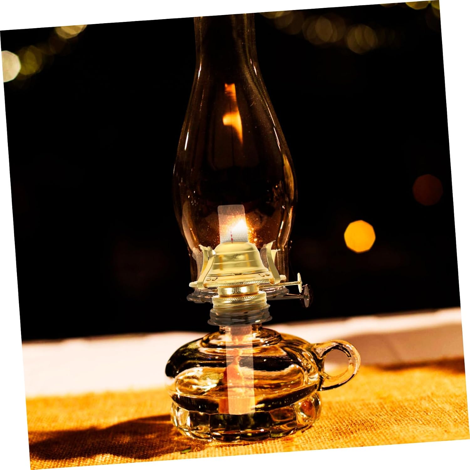KICHOUSE 4sets Kerosene Lamp Wick Holder with Oil Lamp Replacement Wick Design for Vintage Kerosene Lanterns for Home and Outdoor Use Easy to Cut for Custom