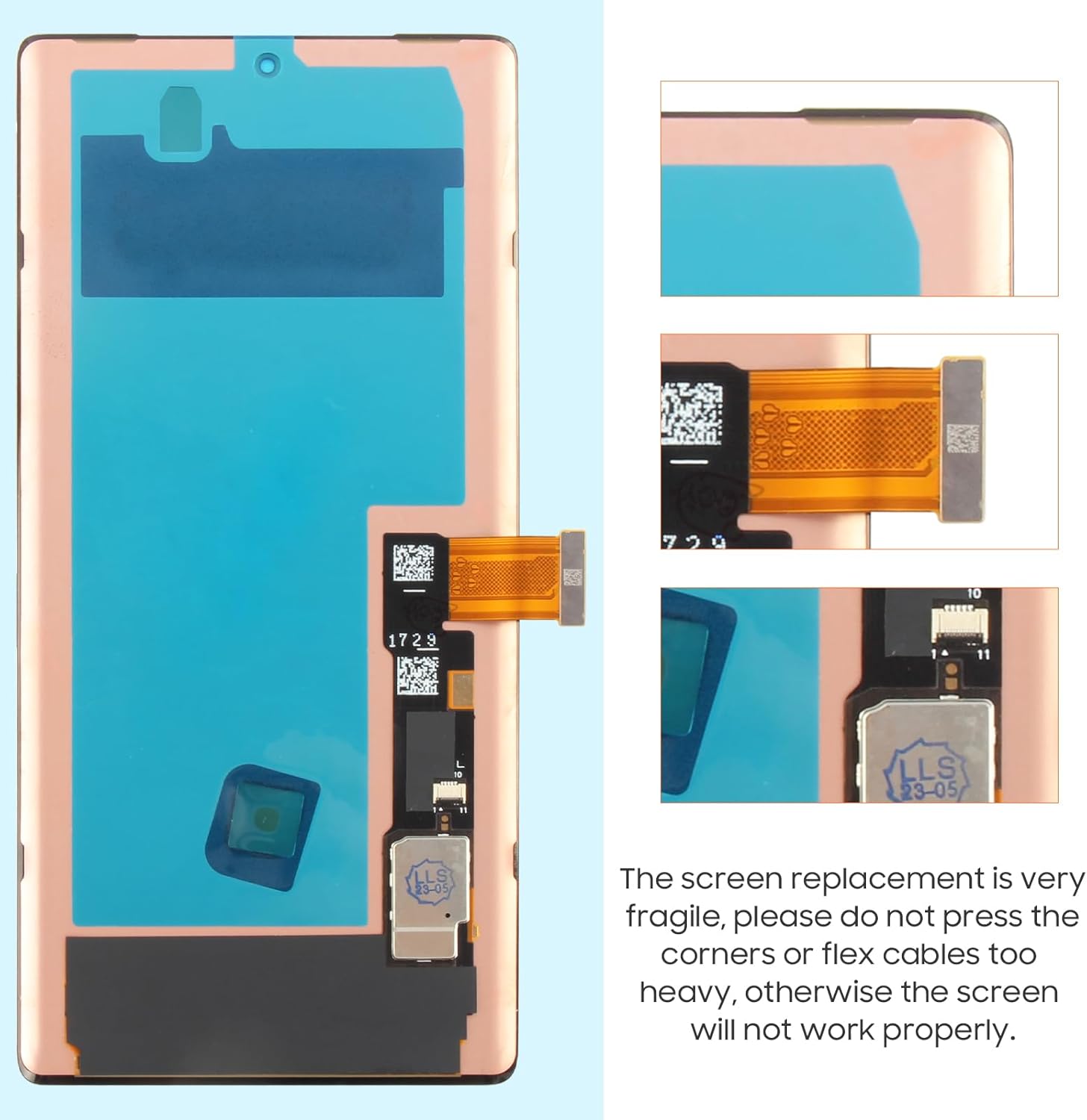 OLED for Google Pixel 6 Pro 5G LCD Screen Replacement for Google Pixel 6 Pro 5G LCD Display G8VOU GLUOG Touch Screen Digitizer Glass Full Assembly with Repair Tools (Not for Pixel 6)