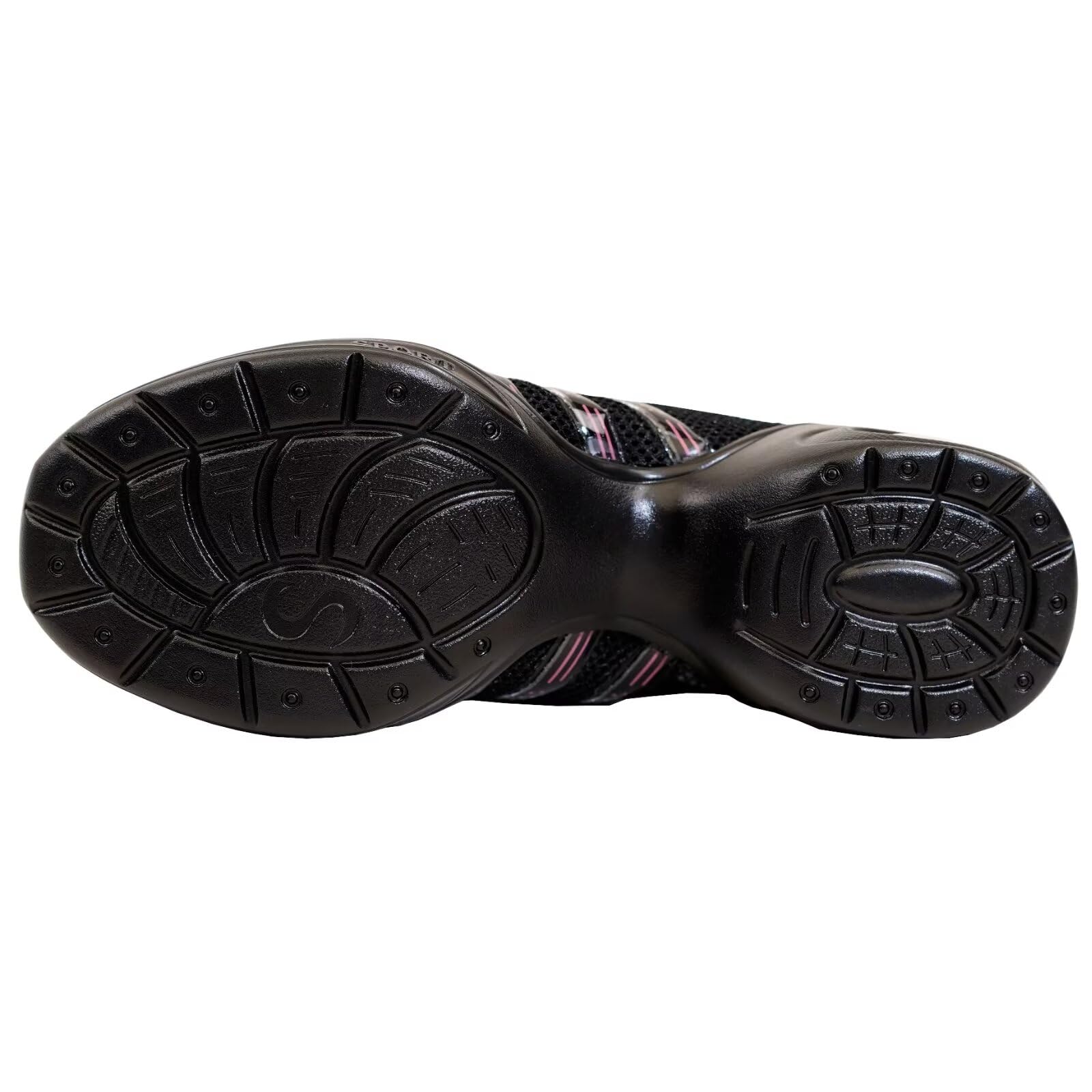 Baskets de Danse,Adulte Semelle Fendue Noir Sneakers Danse Jazz