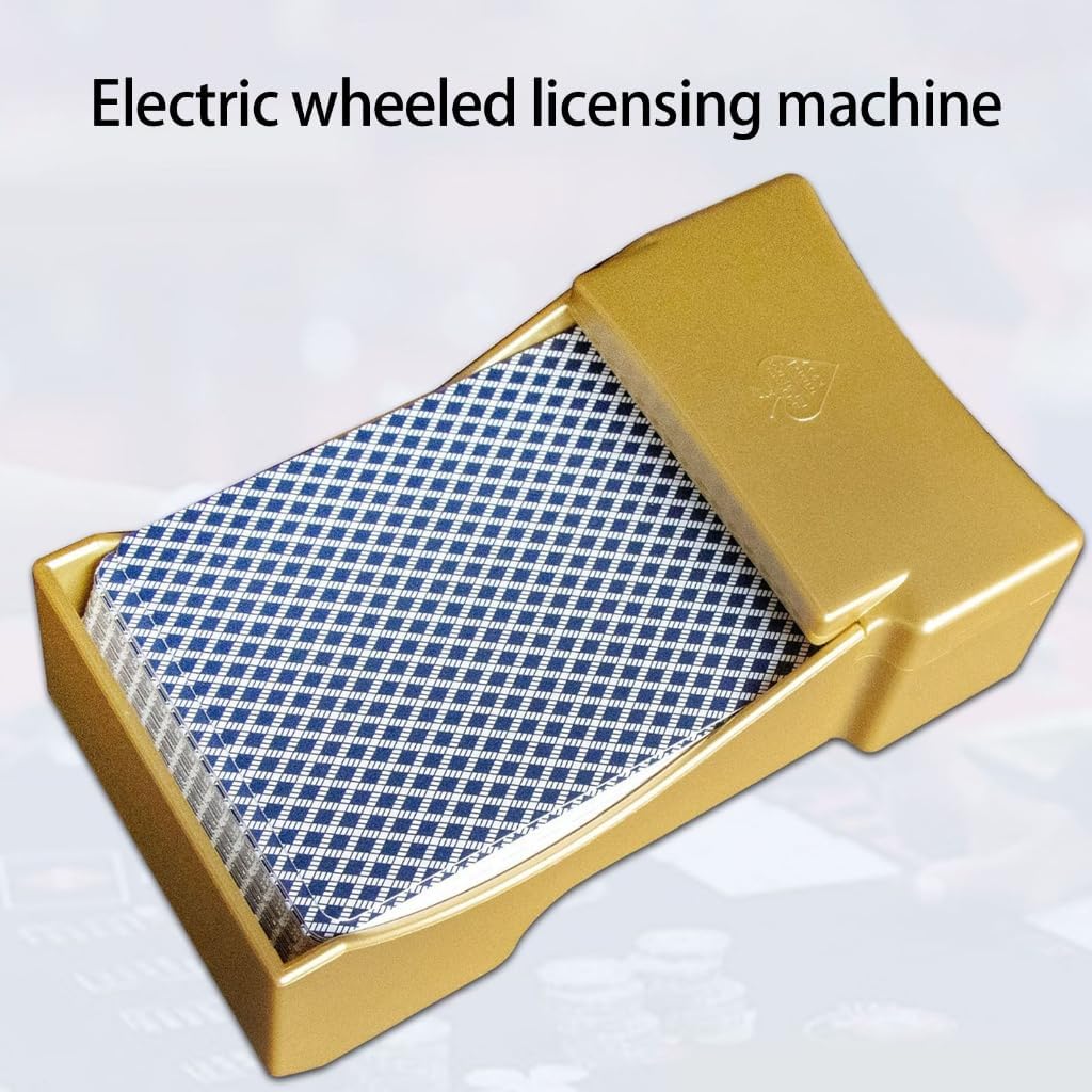 Automatic Playing Card Dealing Tool Electric Wheel Dealer 1 Deck Card Shuffling Machine Playing Card Tool for Home