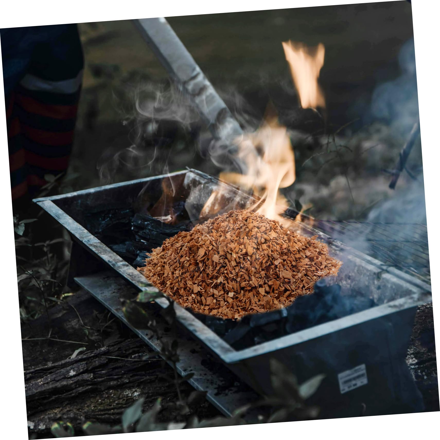 TOPBATHY Trucioli di Legno per Affumicatura, 1 Sacchetto, Barbecue | Mela, per Carne e Verdure, per Cocktail e Griglia, Legno per Cottura Sicura