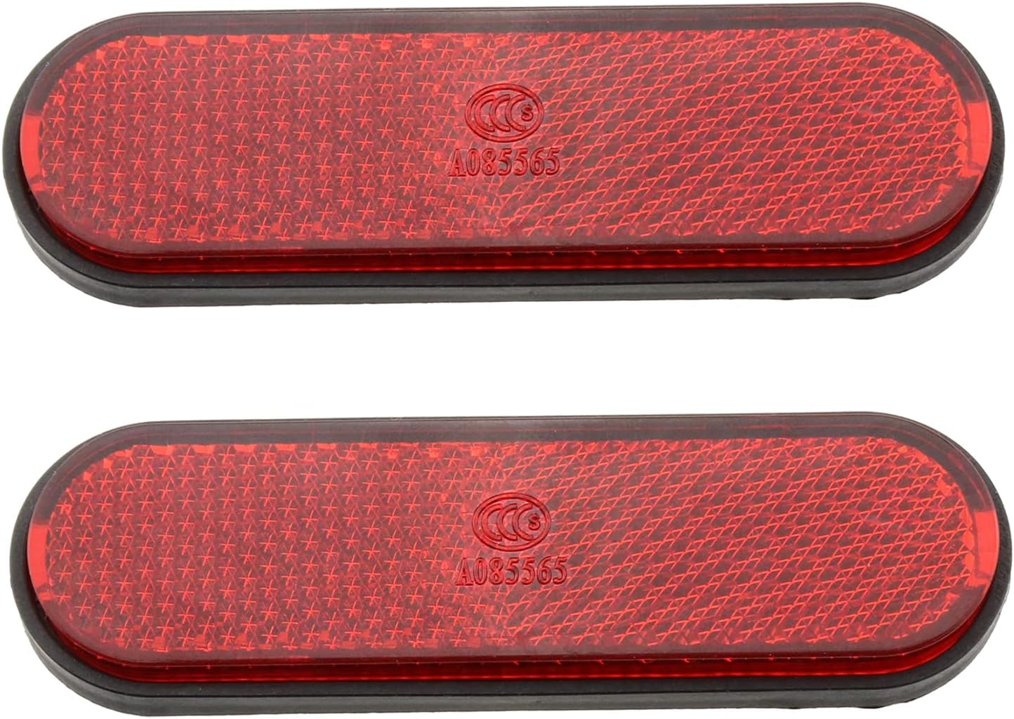 LUORNG 2pcs DoubleSided Adhesive Bicycle Pedal Reflector