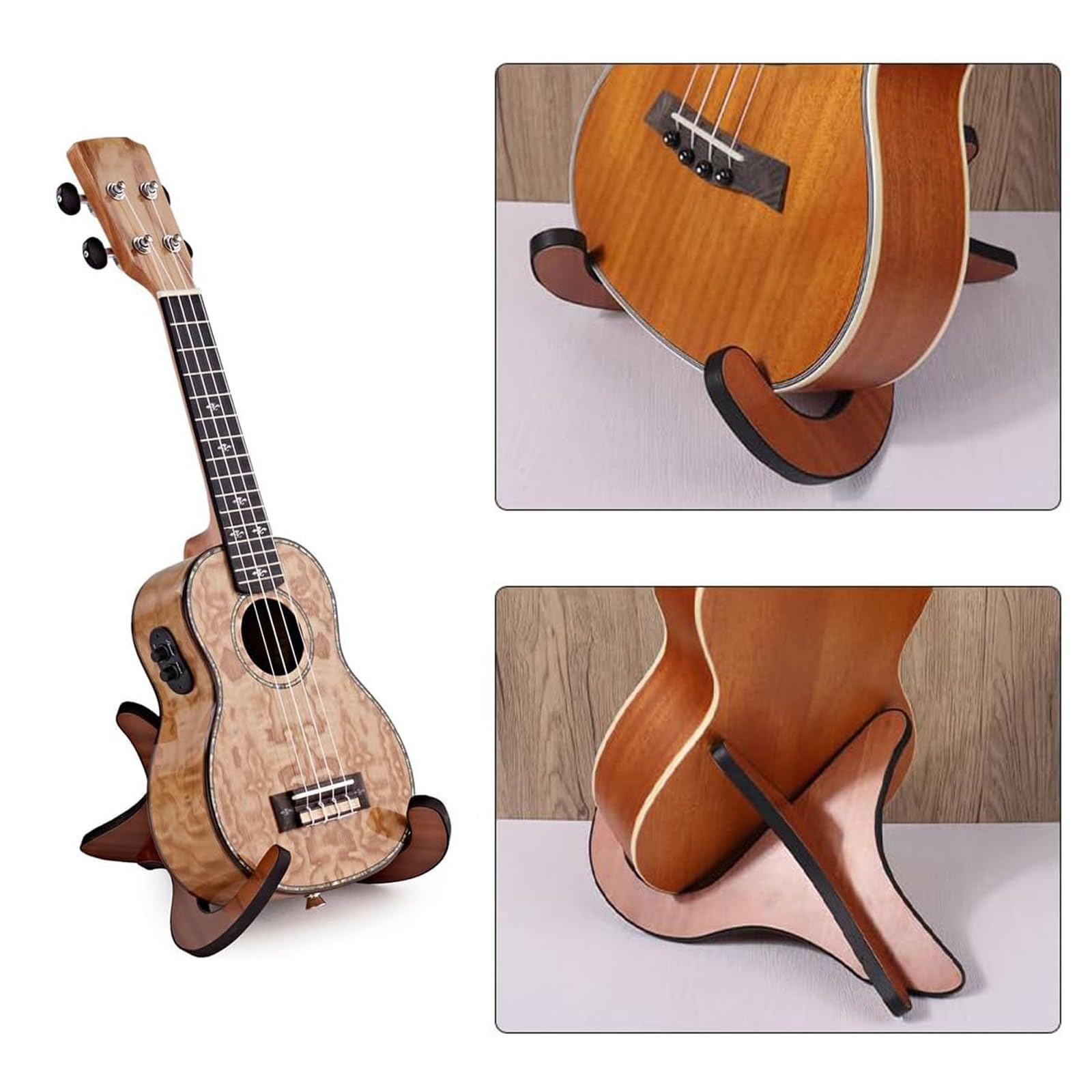 Soporte Para Ukelele, Stand Ukelele, Soporte para Guitarra, Rack Ukelele, Violín Mandolina Ukelele Banjo para Instrumentos Inferiores