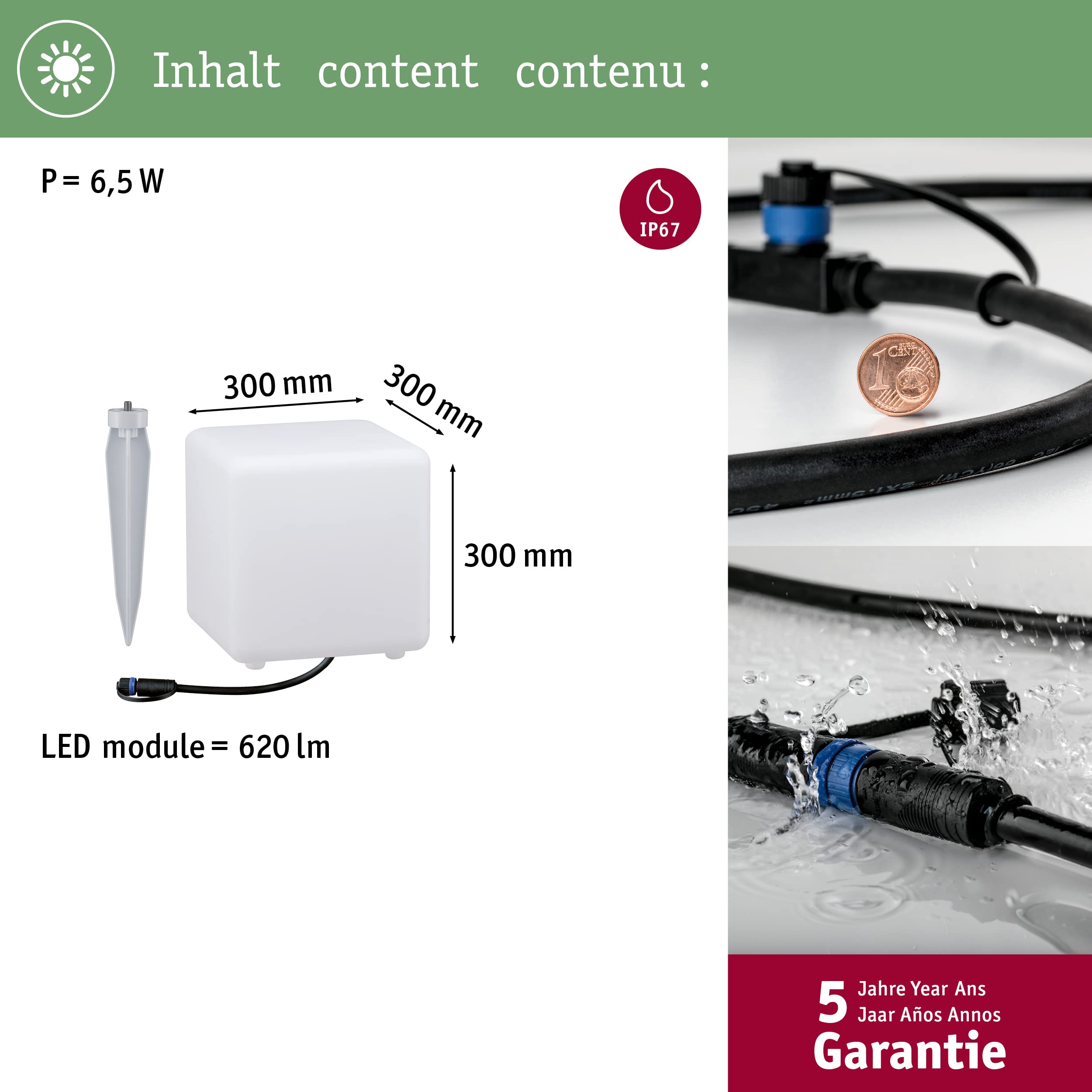 Paulmann Plug & Shine Encastrable LED 4,5W 1
