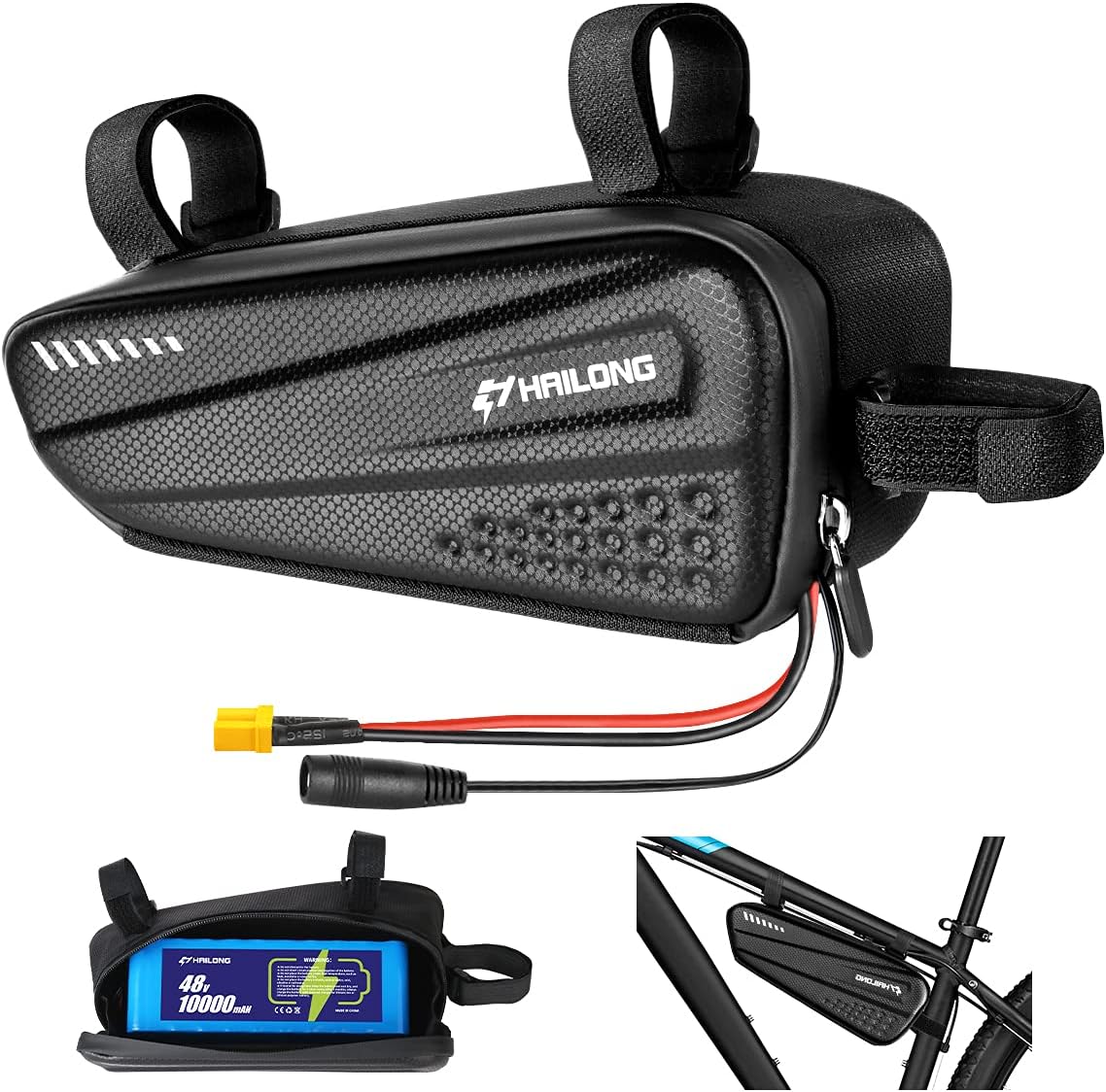 H HAILONG 48V/36V 10-20Ah eBike Battery with waterproof case