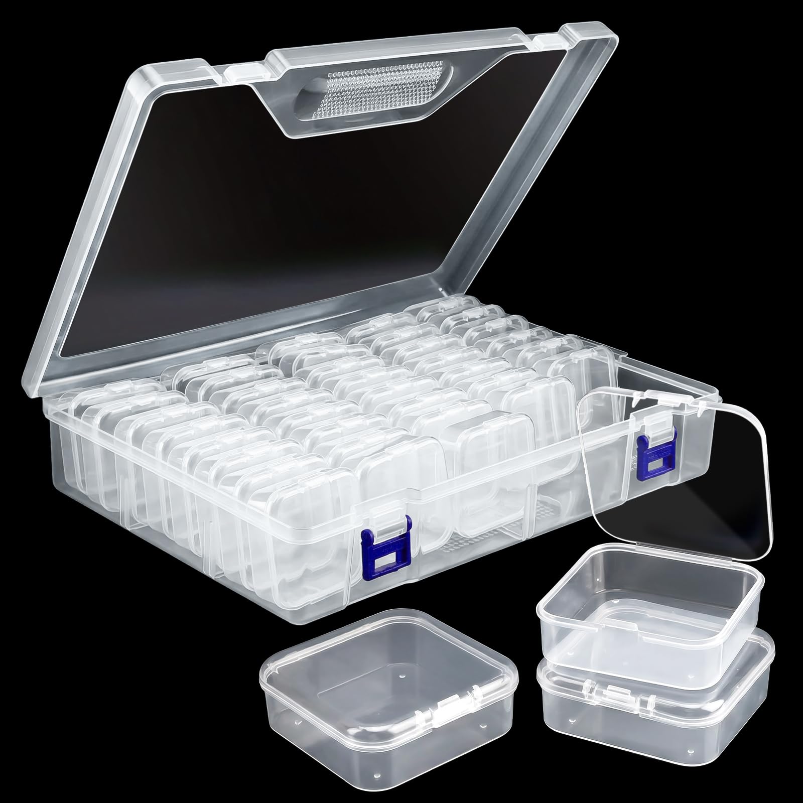 40PCS Bead Storage Box, Mini Bead Organiser Box for Storing Beads Buttons