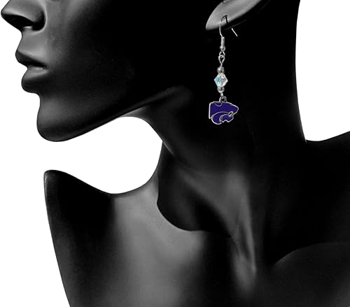 Miniatura 9 de Siskiyou Sports NCAA - Pendientes colgantes de cristal para mujer