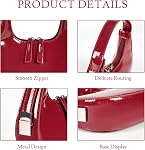 Prpeko Shoulder Bag Crescent Retro Y2k Hobo Handbags 90s Underarm Purse Bag Fashion Clutch Purses for Women