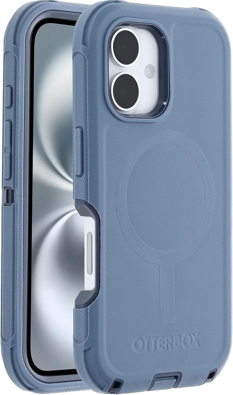 OtterBox iPhone 16 Defender Series Case - Baby Blue Jeans - Image 3