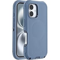 OtterBox Cover Defender Series MagSafe per iPhone 16, custodia protettiva antiurto, a prova di caduta, protezione estrema, testata 7x norme MIL-STD 810G, Blu