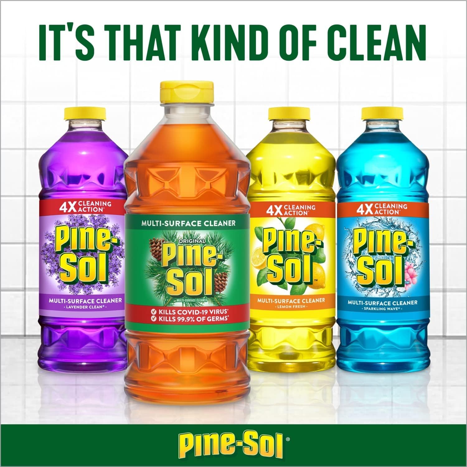 Pine-Sol All Purpose Multi-Surface Cleaner, Original Pine, 60 Ounces Each (Pack of 2) (Package May Vary) : Health & Household