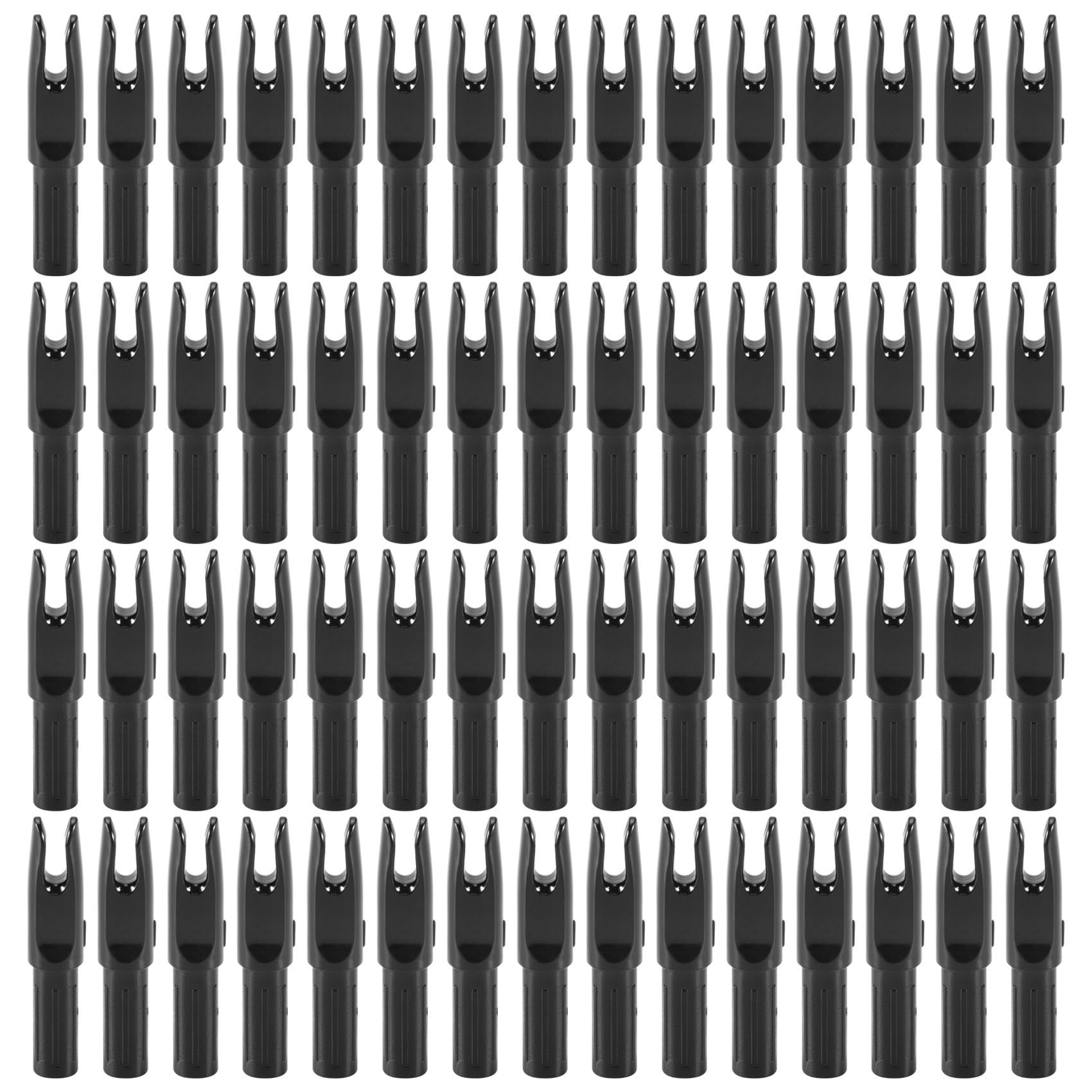 BYCUFF 60 Pack Archery Arrows Nock ID 6.2mm Arrows Nocks Insert Tail for DIY Hunting Shootings Arrows Compound Recurve Bow