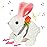 Hopearl Hopping Rabbit with LED Ears Carrot Backpack Interactive Plush Bunny Toy with Sounds Animated Walking Wiggle Light up Ears Twitch Nose Gift for Toddlers, White, 7\'\'